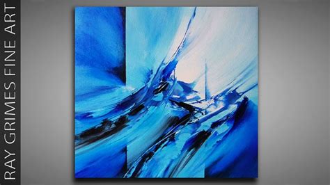 Easy Abstract Method / 176 / Relaxing / Deep Blue / Acrylics / Abstract ...