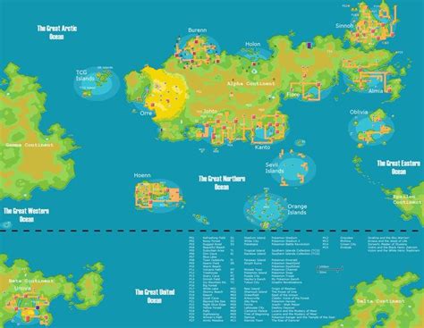 My Pokemon World Map v6.0 by JamisonHartley on deviantART | Ideen