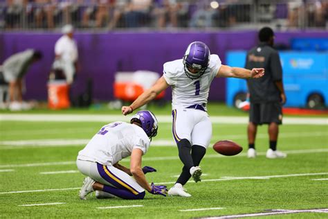 Minnesota Vikings kicker impersonating the human torch recently