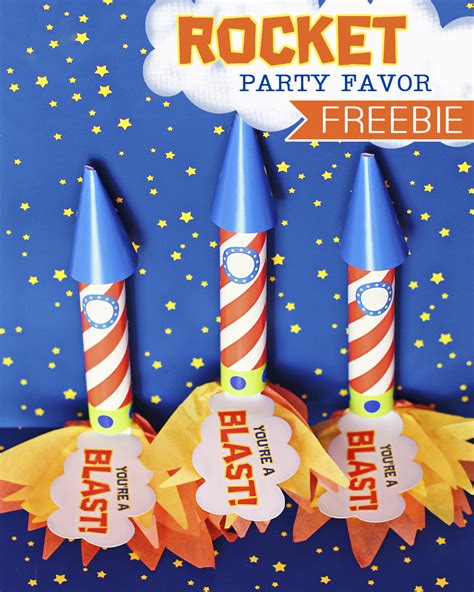 Amanda's Parties To Go: Rocket Party Favors - FREE DOWNLOAD