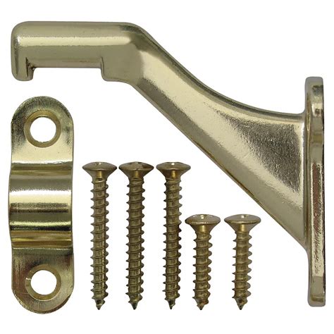 Everbilt Satin Brass Handrail Bracket | The Home Depot Canada