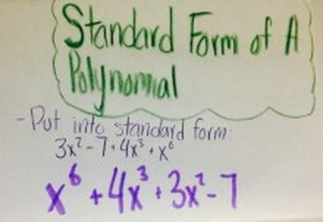 Standard form of a polynomial - Making precalculus fun