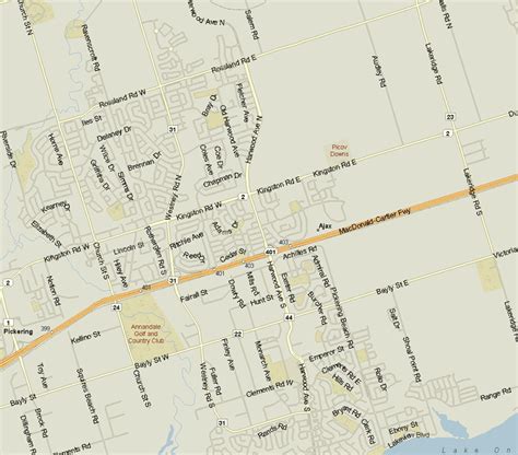 Ajax Map, Ontario - Listings Canada