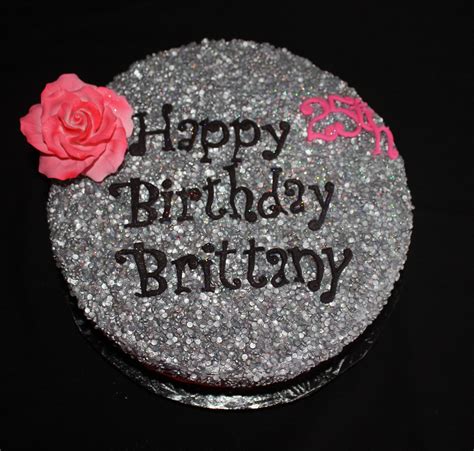 Glitter Birthday Cake - CakeCentral.com