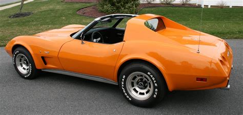 Orange 1977 Chevrolet Corvette