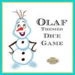 Olaf Dice Game - The Activity Mom