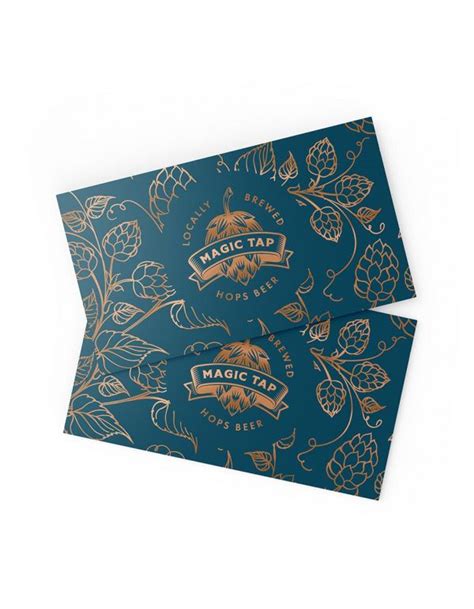 Printing Copper Foil Business Cards – Aura Print