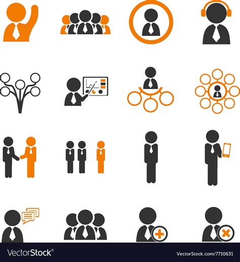 Community icons set Royalty Free Vector Image - VectorStock