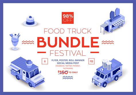 Food Truck Festival Bundle Set on Behance