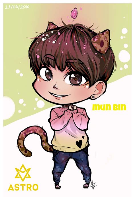 Moonbin chibi ver. from Astro. #Moonbin | Astro, Astro fandom name, Chibi