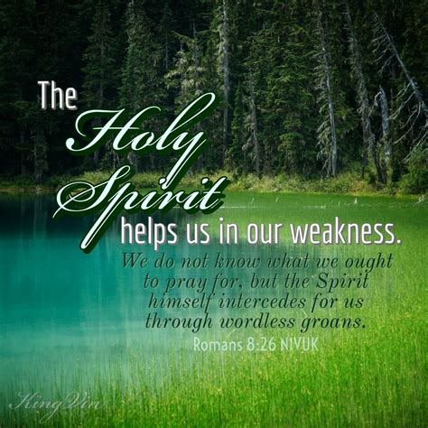 The Holy Spirit helps in our weakness - I Live For JESUS