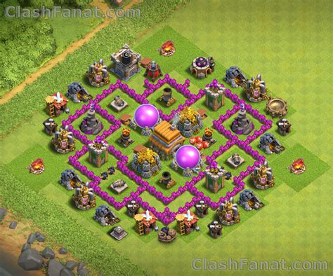 Town hall 6 base - Best th6 layout Clash of Clans 2018