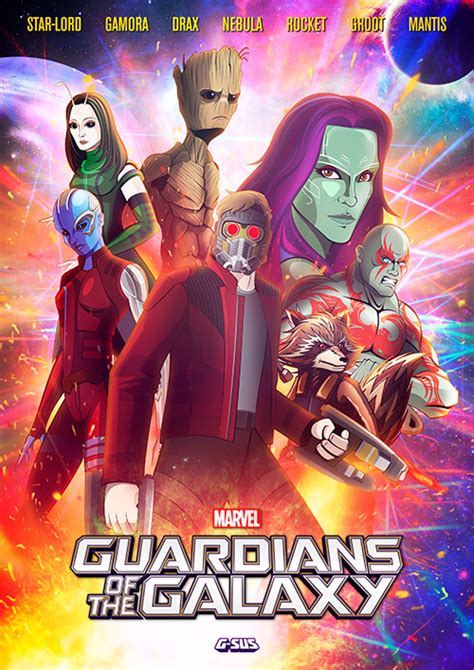 GUARDIANS OF THE GALAXY ART PRINT on Behance