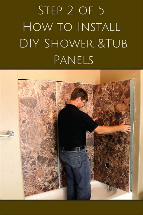 5 steps to install decorative DIY shower and tub wall panels | Shower ...