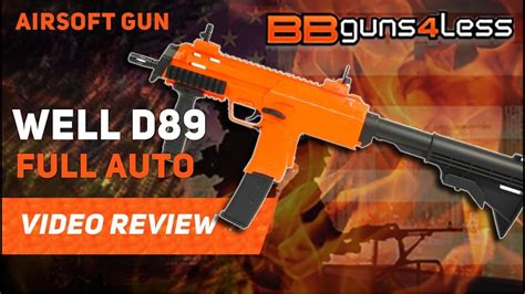 WELL D89 AEG AIRSOFT BB GUN REVIEW - YouTube