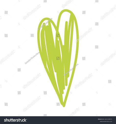 Heart Sketch Love Symbol Pencil Drawing Stock Vector (Royalty Free ...