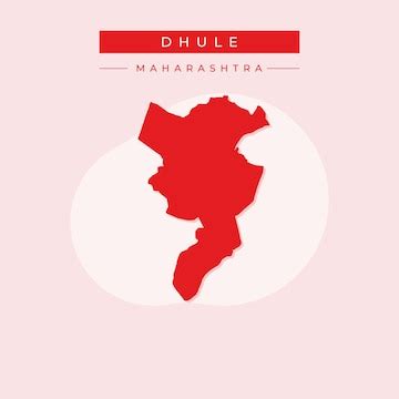 Premium Vector | Vector map of Dhule illustration