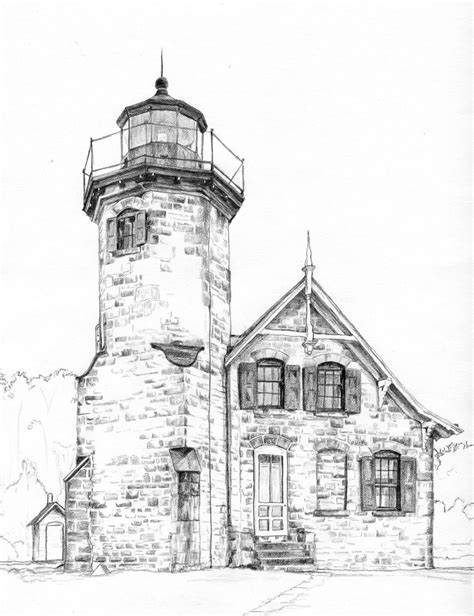 Cape Hatteras Lighthouse Drawing at GetDrawings | Free download