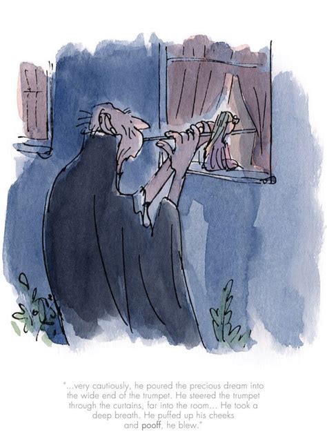 BFG-He poured the precious dream art print by Quentin Blake | Quentin blake illustrations ...