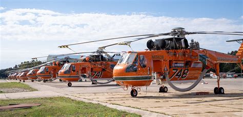 Ten Erickson Air Cranes in one place, we're told - Fire Aviation