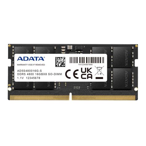 แรมโน้ตบุ๊ค ADATA Ram Notebook DDR5 16GB/4800MHz.CL40 (SO-DIMM)