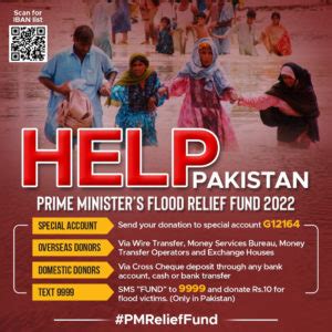 Help Pakistan - Prime Minister's Flood Relief Fund 2022 - Embassy of Pakistan, Paris