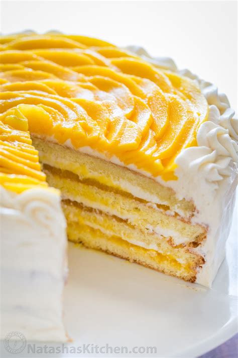 Mango Cake Recipe (VIDEO) - NatashasKitchen.com | Mango dessert recipes, Cake recipes, Mango dessert