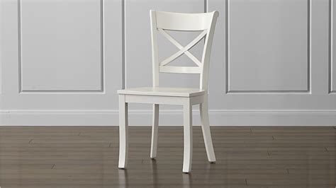 Vintner White Wood Dining Chair | Crate and Barrel