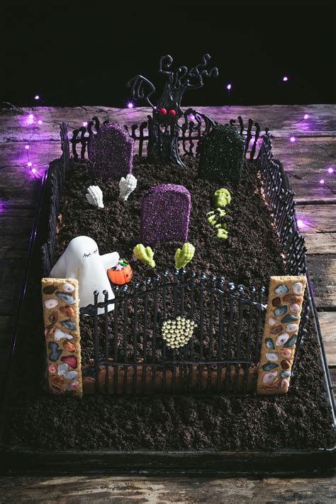 Ghost in the Graveyard Halloween Cake | THE ROAD TO HONEY