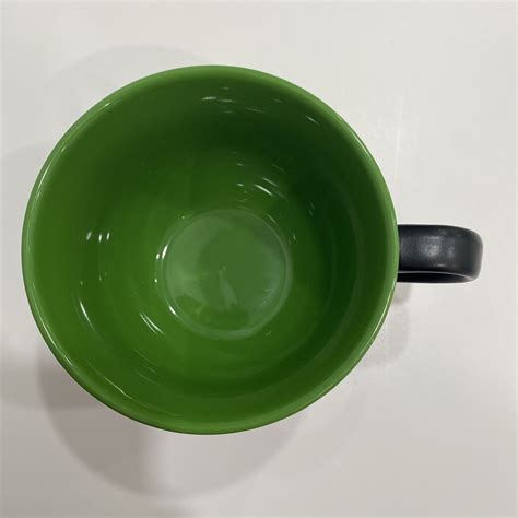 Rare Vintage M&Ms World Green & Black Coffee Mug 16 oz Large Tea Soup ...