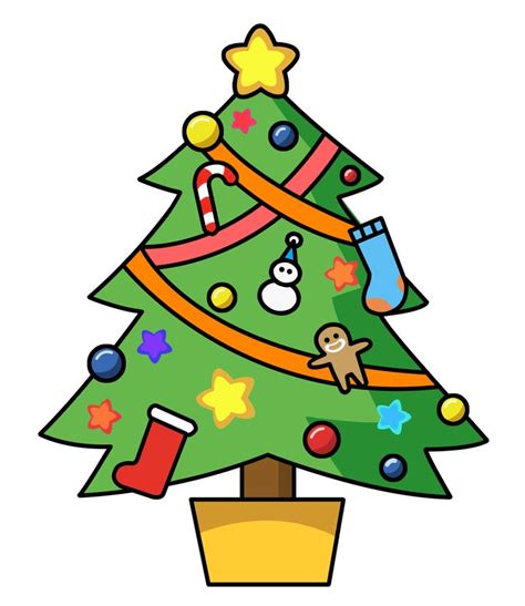 Festive Christmas Tree Clip Art