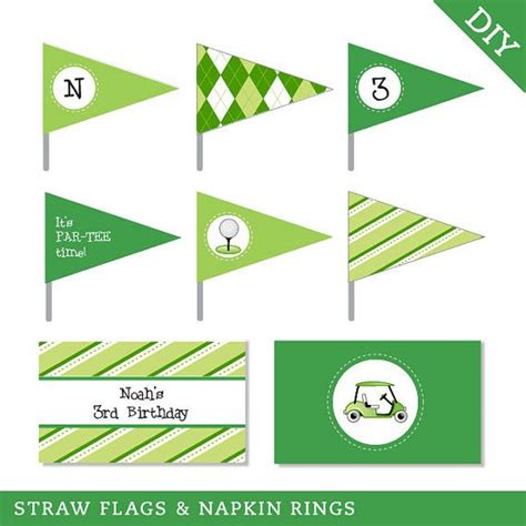 Fathers Day DIY Golf Flags Printable | ubicaciondepersonas.cdmx.gob.mx