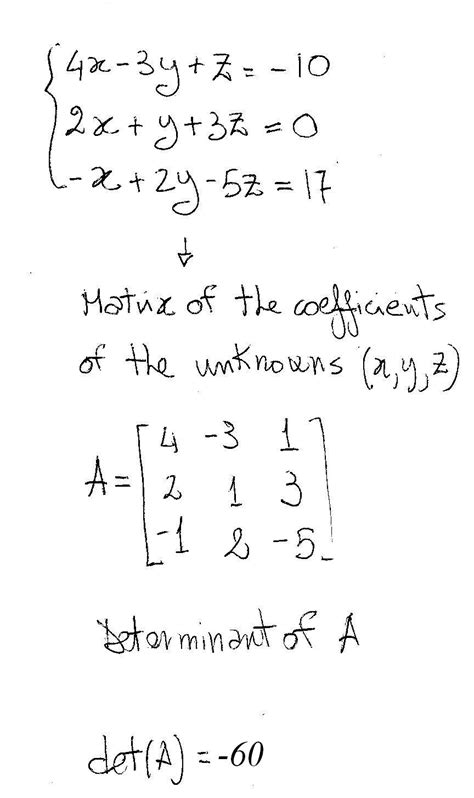 Cramer's Rule - Precalculus | Socratic