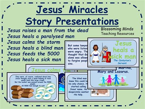 Jesus' Miracles Story Presentations | Teaching Resources