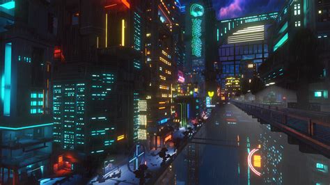 anime, city, Cloudpunk, cyber, post apocalypse, futuristic, HD ...