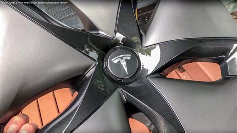 Tesla Model 3 Aero wheel cover range comparison review - YouTube