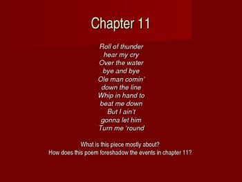 Roll of Thunder Hear My Cry Quotes and Responses- Aligned to Common Core