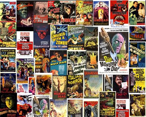 Horror Movie Collage Poster