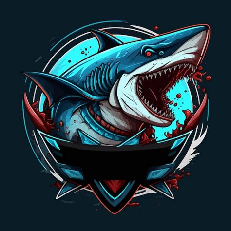 Premium Vector | Beautiful and luxury shark design esports mascot ...