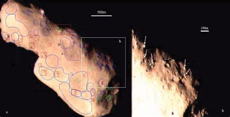 Observing distinctive geologic features on asteroid Toutatis