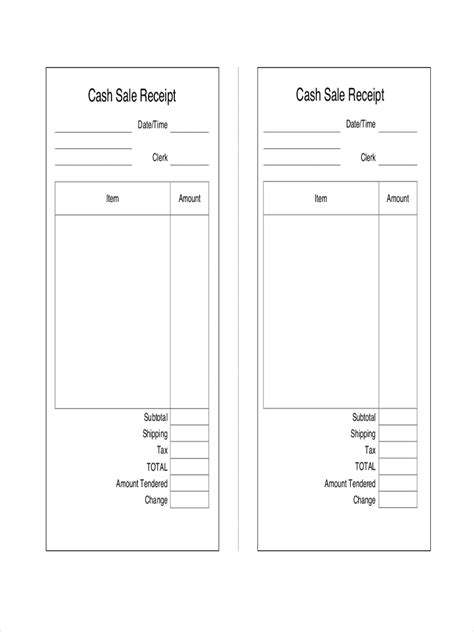 Generic Receipt - 7+ Examples, Format, Pdf | Examples