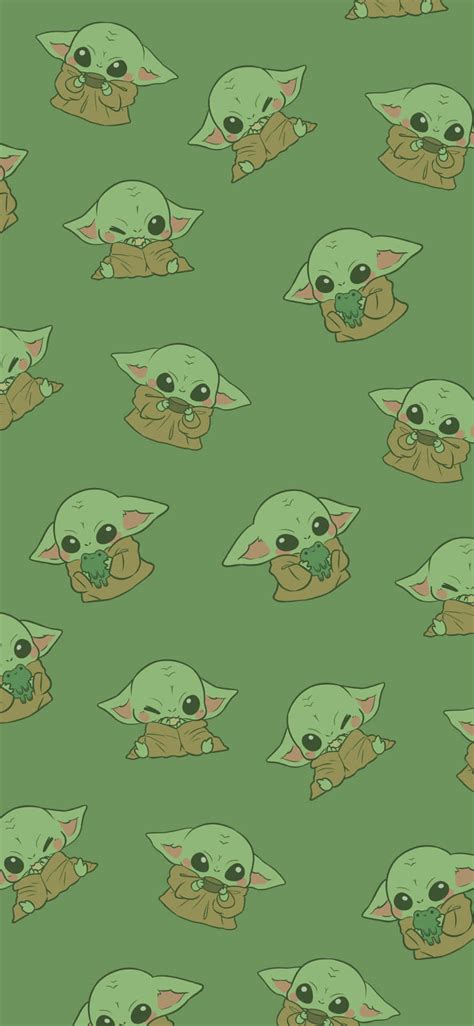 Download Embrace cuteness with this charming Baby Yoda aesthetic ...