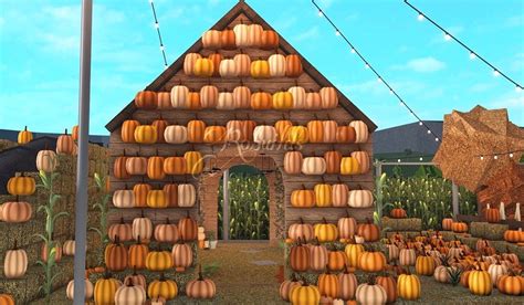 Aesthetic PUMPKIN PATCH Speed Build - Bloxburg - YouTube in 2022 | Pumpkin patch, Building ...