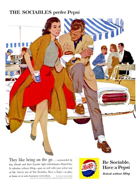 32 Pepsi Cola Adverts For Adults Living The American Dream (1950s ...