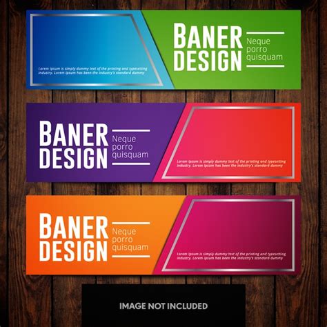 Premium Vector | Modern corporate banner design templates with multicolored