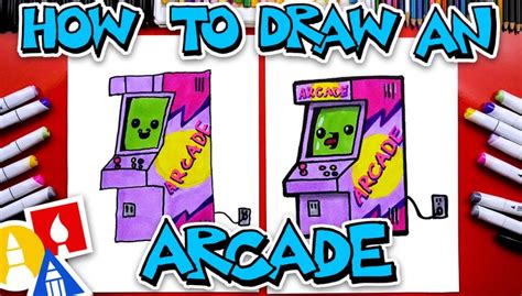 How To Draw An Arcade Machine - National Video Game Day | Art For Kids Hub