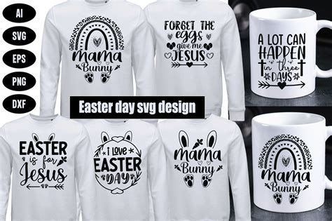 Easter SVG Bundle Design. Easter Quotes Graphic by almamun2248 · Creative Fabrica