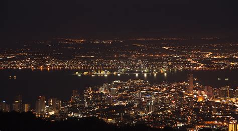 Free download | HD wallpaper: aerial photography of city lights, penang ...