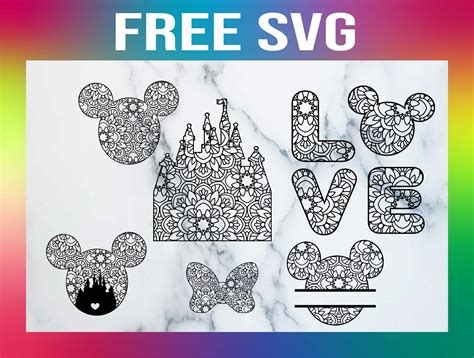 Free Disney Mandala SVG