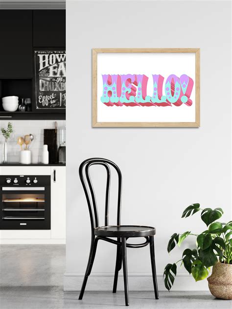 Hello Art Printable Circus Style Typography Art Instant - Etsy